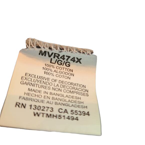 Roper sustainable cotton gray orange tangerine silver plaid Western shirt XL - Picture 4 of 5